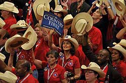 Members of the Texas delegation at the 2008 Republican National Convention in St. Paul, MN